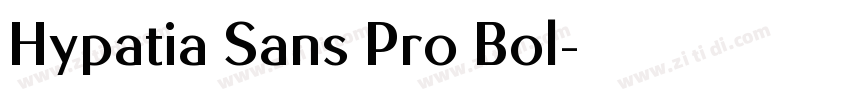 Hypatia Sans Pro Bol字体转换